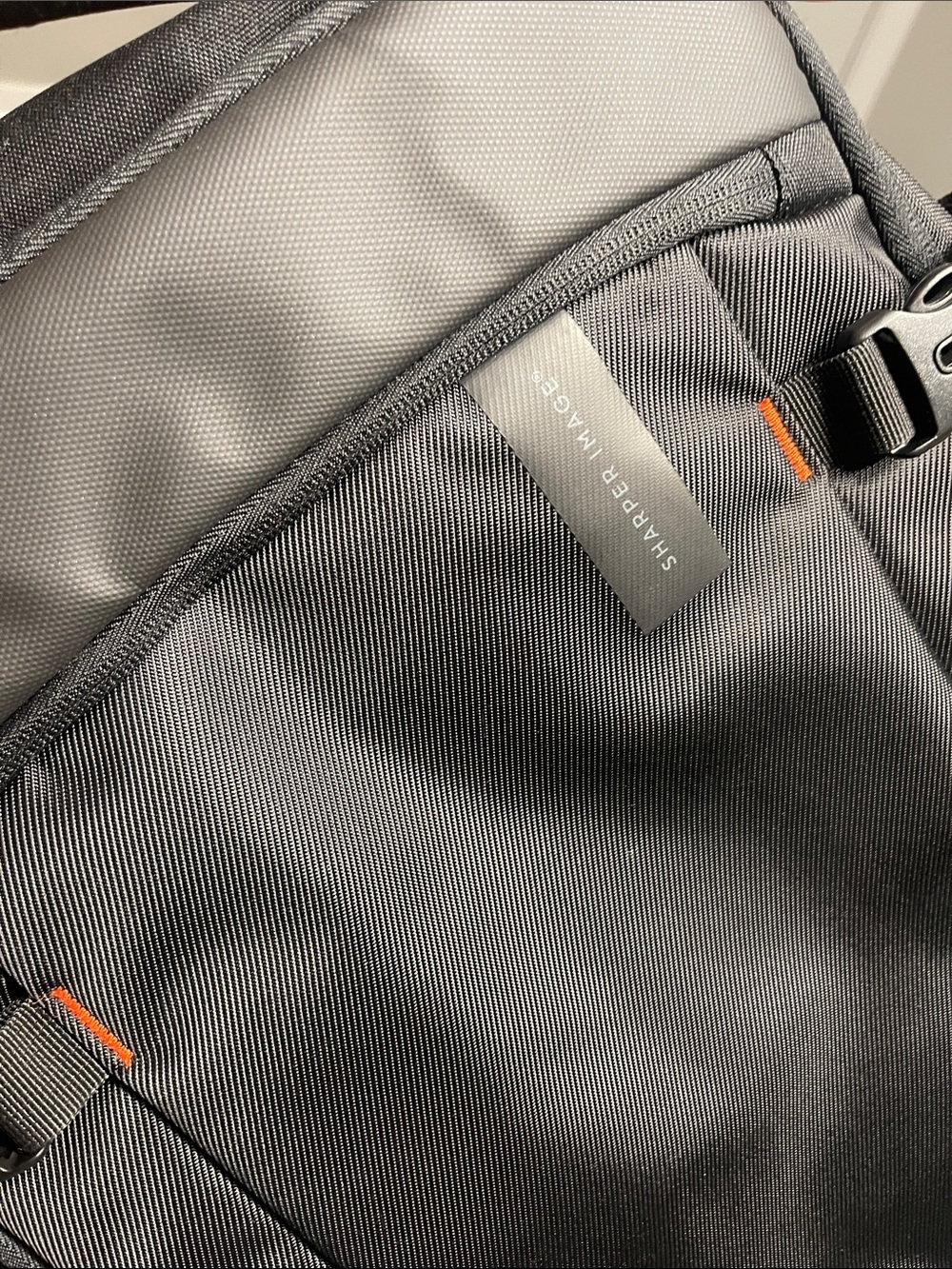 Sharper Image Black Backpack with Orange Accents perfect for travel or school - Picture 6 of 8